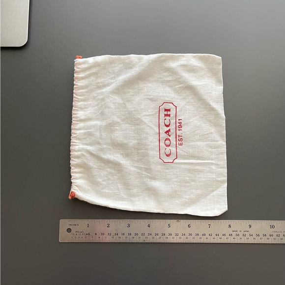 Vintage Coach Drawstring Bag 8” - Picture 2 of 4